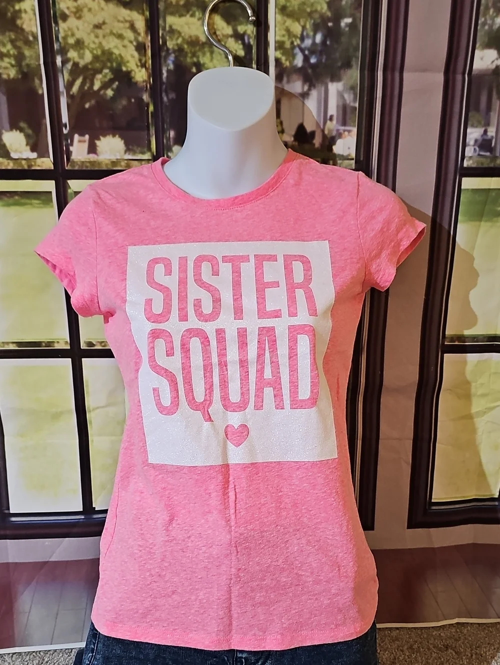 #2 Girls' Pink Sister Squad Graphic Tees